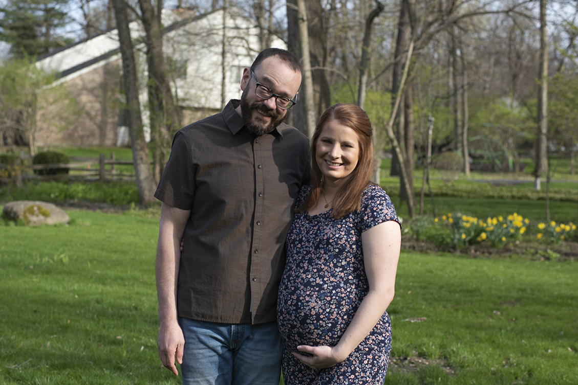 Lauren and Matt outside