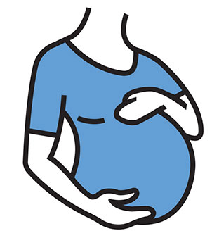 pregnant person icon