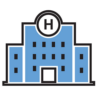 ícono de hospital