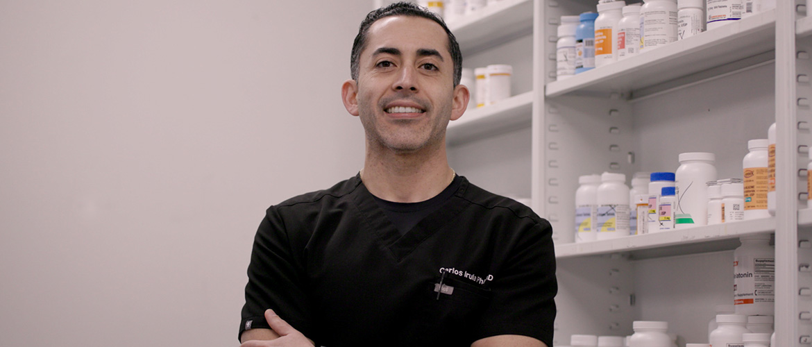 Carlos Irula, pharmacy director at St. Vincent de Paul Charitable Pharmacy in the Dallas area