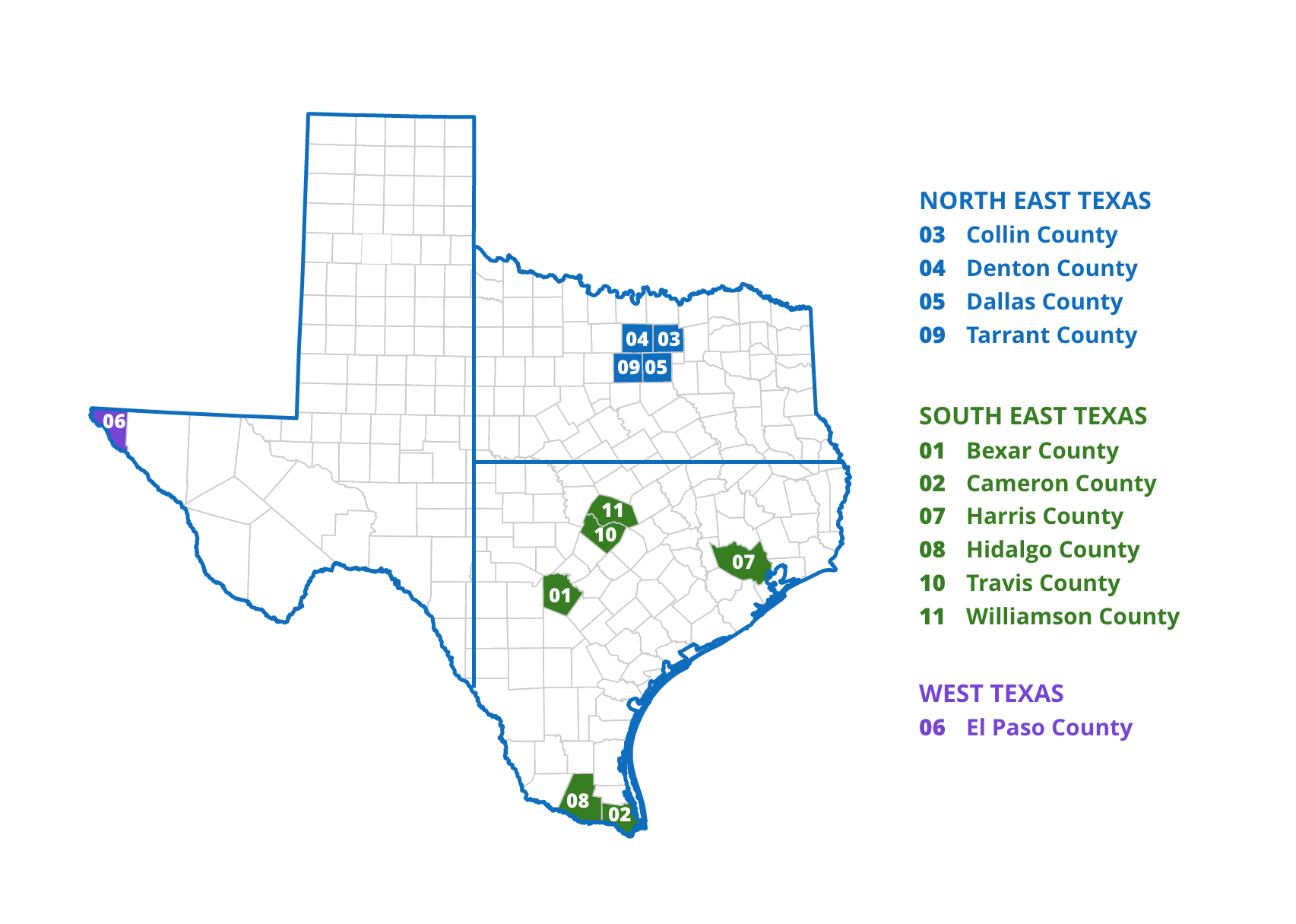 Illustration MyBlue Health Plan Counties