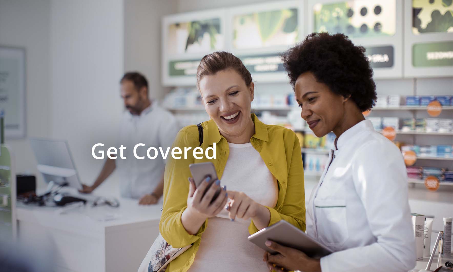 Woman getting a prescription from a pharmacist